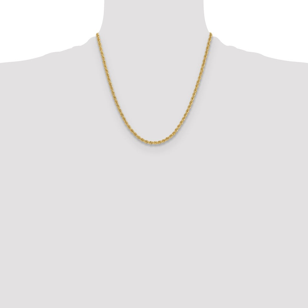 Gold (10K & 14K) Regular Rope Chains — 3.8 mm