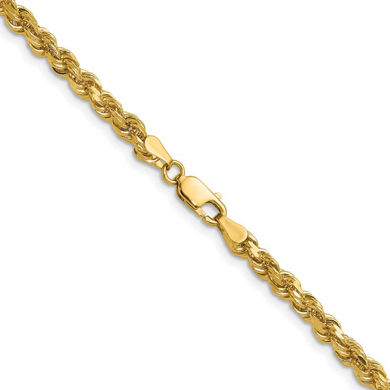 Gold (10K & 14K) Diamond-Cut Rope Chain — 4 mm