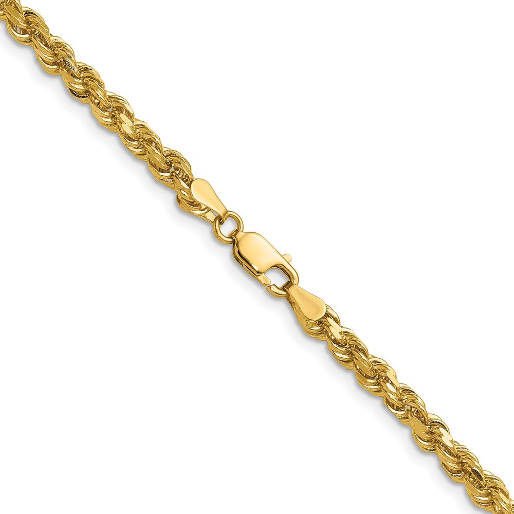 Gold (10K & 14K) Diamond-Cut Rope Chain — 4 mm