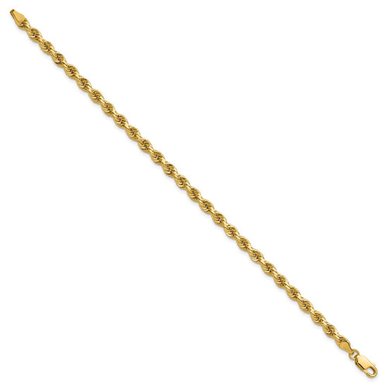 Gold (10K & 14K) Diamond-Cut Rope Chain — 4 mm