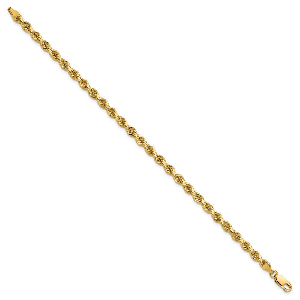 Gold (10K & 14K) Diamond-Cut Rope Chain — 4 mm