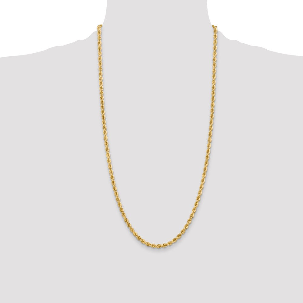 Gold (10K & 14K) Regular Rope Chains — 4 mm