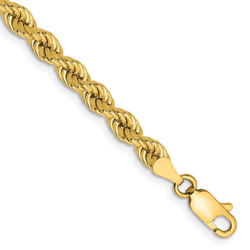 Gold (10K & 14K) Regular Rope Chains — 4 mm