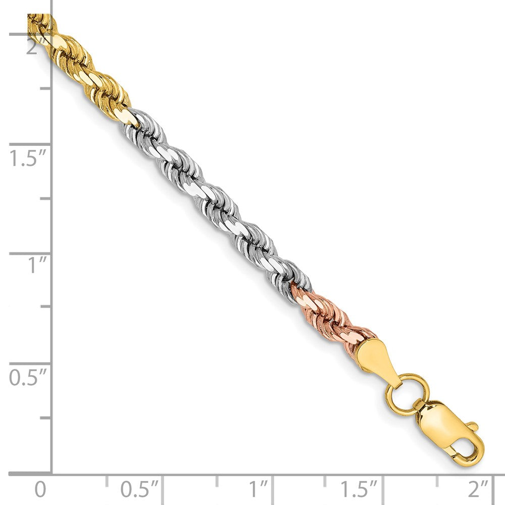 Gold (10K & 14K) Diamond-Cut Rope Chain — 4 mm
