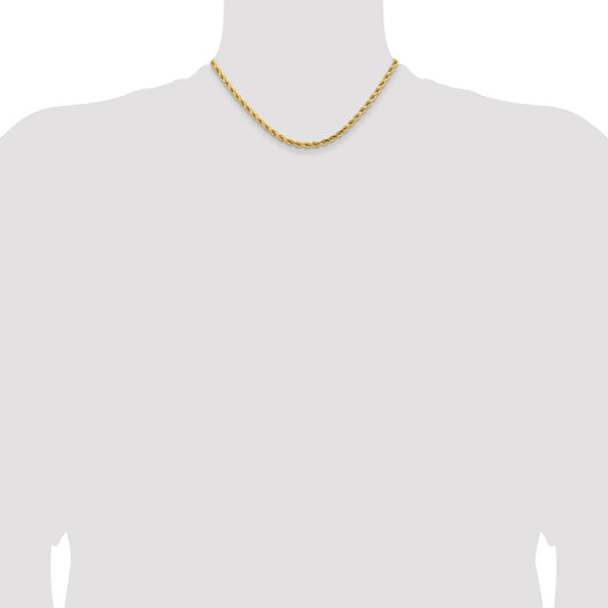 Gold (10K & 14K) Diamond-Cut Rope Chain — 4.25 mm