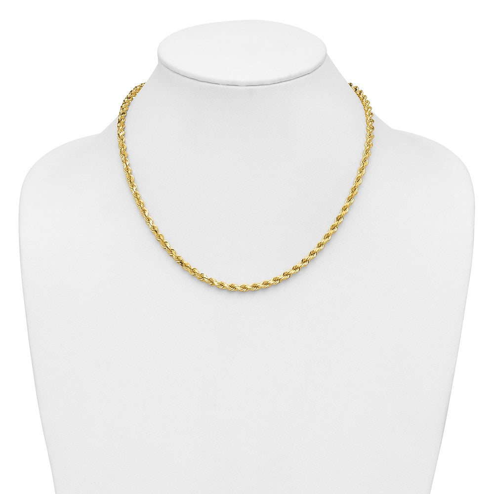 Gold (10K & 14K) Diamond-Cut Rope Chain — 4.25 mm
