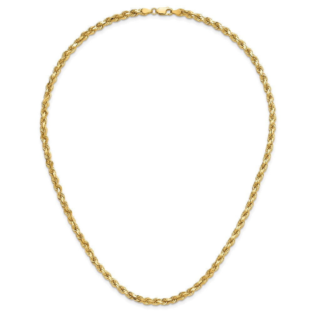 Gold (10K & 14K) Diamond-Cut Rope Chain — 4.25 mm