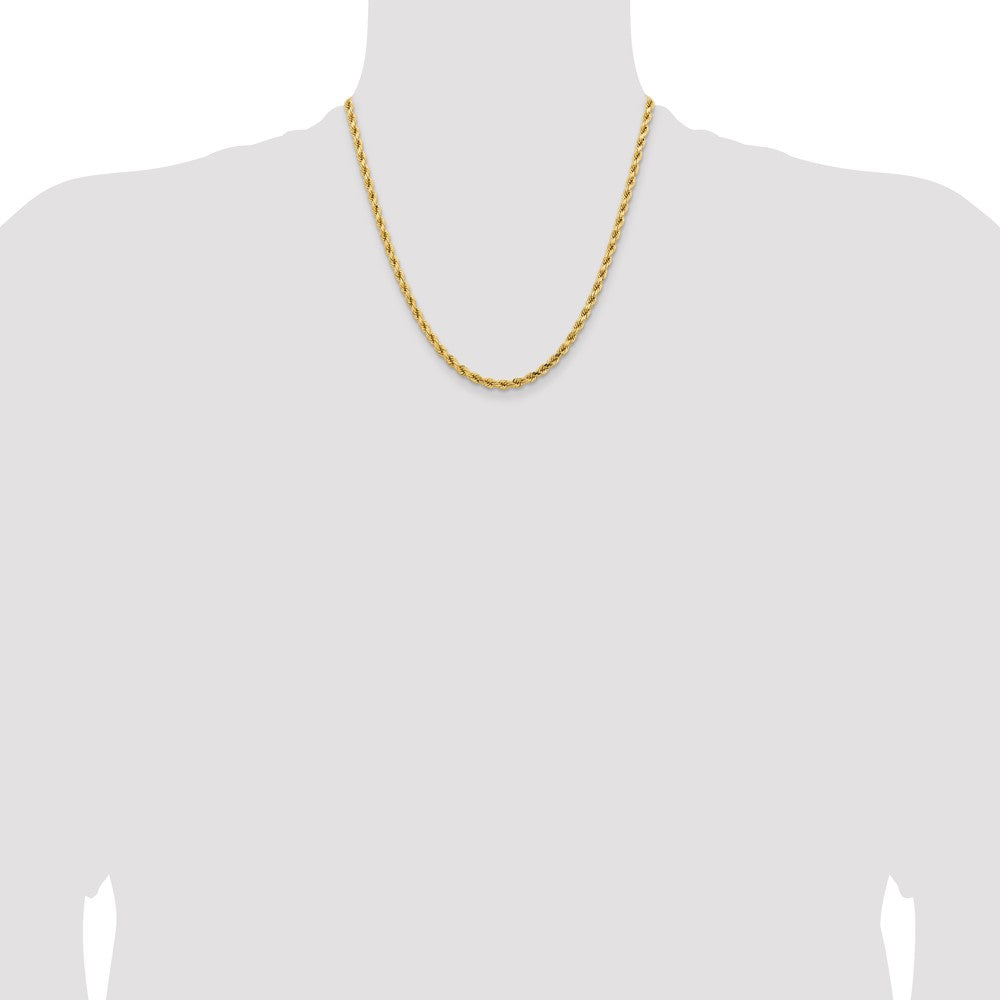 Gold (10K & 14K) Diamond-Cut Rope Chain — 4.25 mm