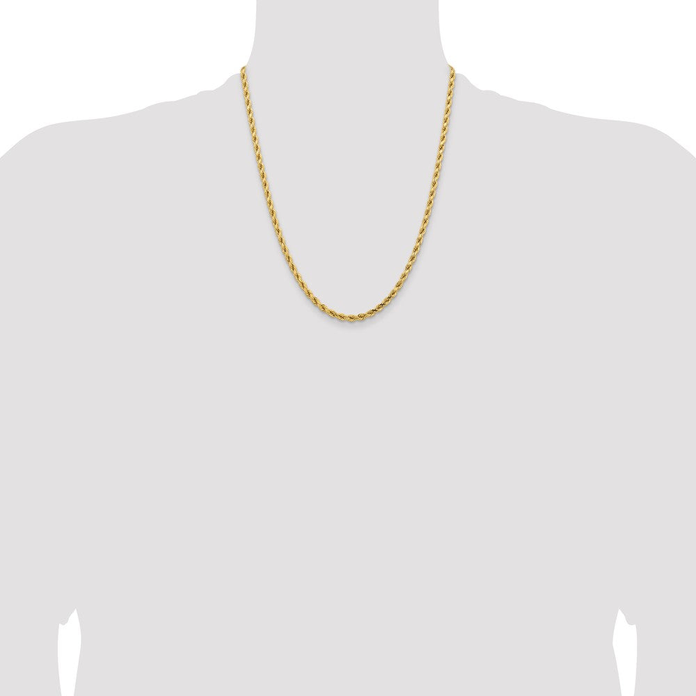 Gold (10K & 14K) Diamond-Cut Rope Chain — 4.25 mm