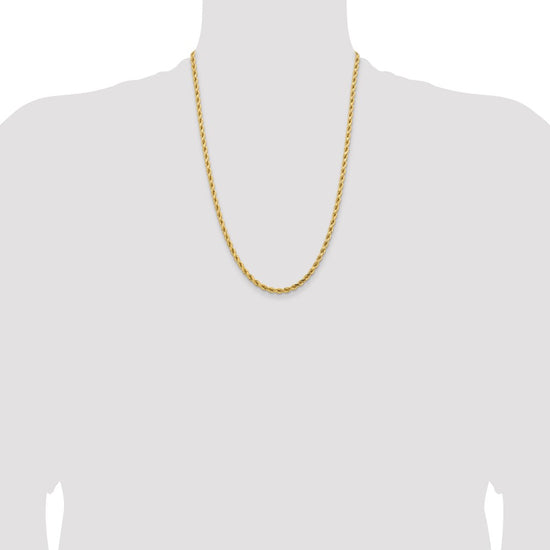 Gold (10K & 14K) Diamond-Cut Rope Chain — 4.25 mm