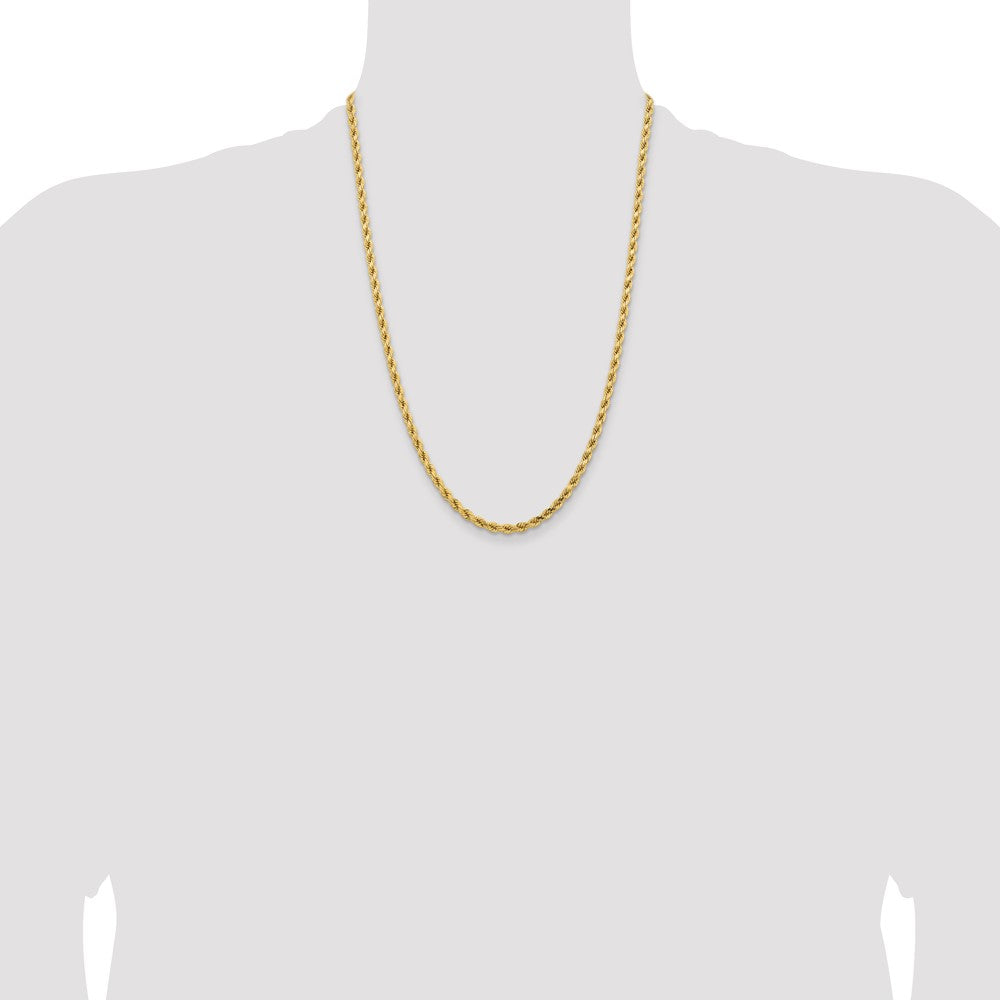 Gold (10K & 14K) Diamond-Cut Rope Chain — 4.25 mm