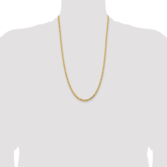 Gold (10K & 14K) Diamond-Cut Rope Chain — 4.25 mm