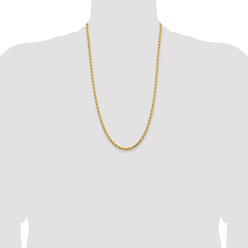 Gold (10K & 14K) Diamond-Cut Rope Chain — 4.25 mm