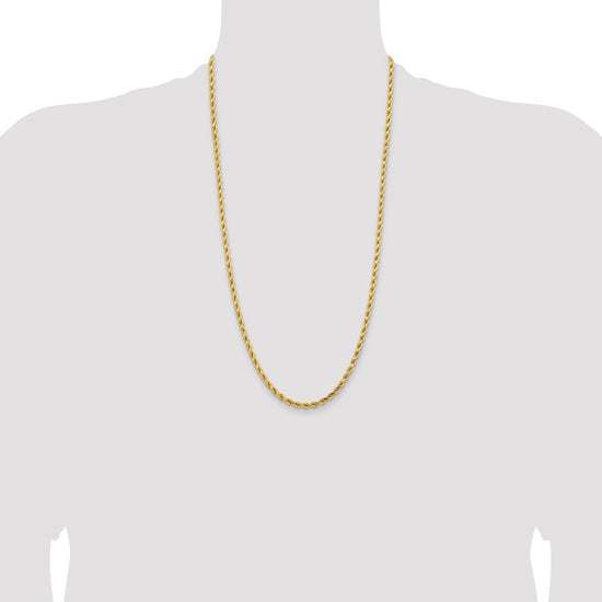 Gold (10K & 14K) Diamond-Cut Rope Chain — 4.25 mm