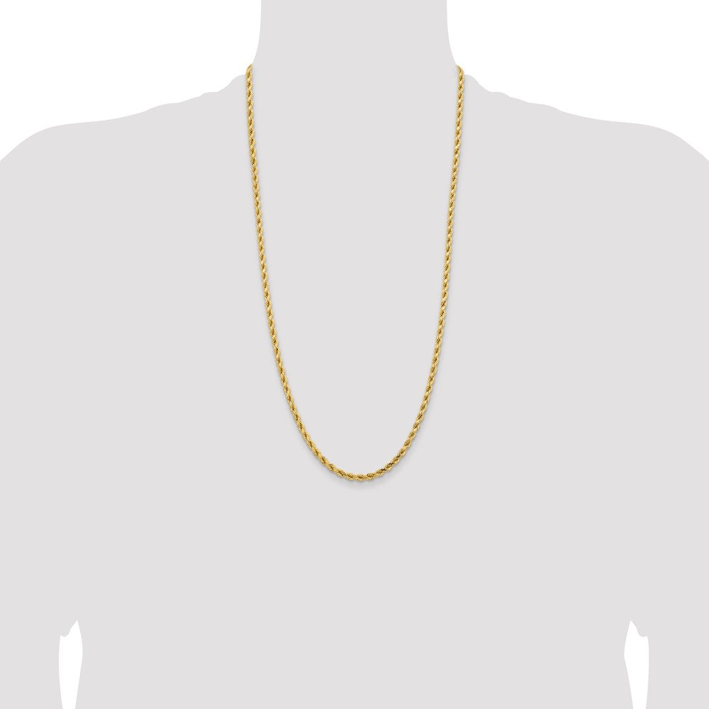 Gold (10K & 14K) Diamond-Cut Rope Chain — 4.25 mm