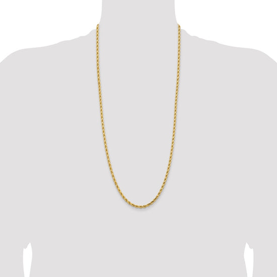 Gold (10K & 14K) Diamond-Cut Rope Chain — 4.25 mm