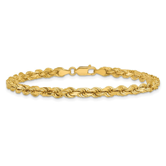 Gold (10K & 14K) Diamond-Cut Rope Chain — 4.25 mm