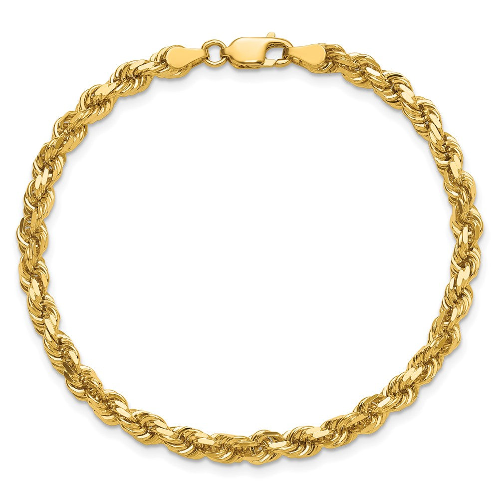 Gold (10K & 14K) Diamond-Cut Rope Chain — 4.25 mm