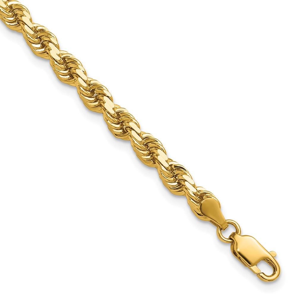 Gold (10K & 14K) Diamond-Cut Rope Chain — 4.25 mm