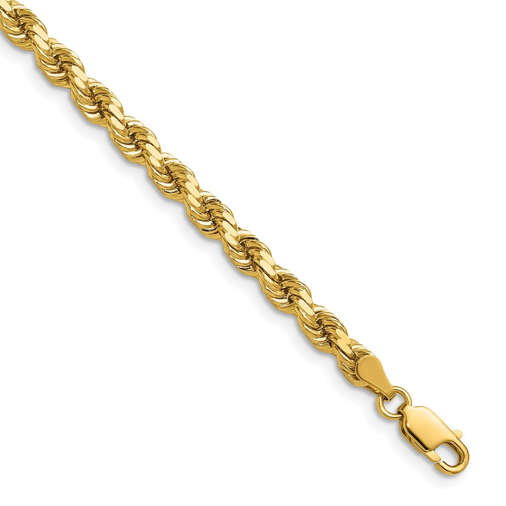 Gold (10K & 14K) Diamond-Cut Rope Chain — 4.25 mm