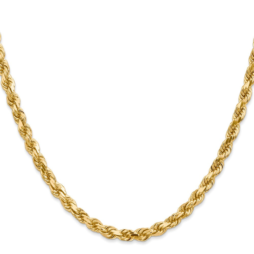 Gold (10K & 14K) Diamond-Cut Rope Chain — 4.5 mm