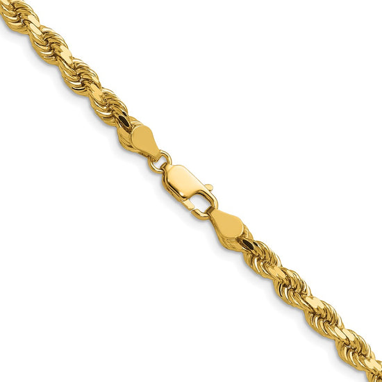 Gold (10K & 14K) Diamond-Cut Rope Chain — 4.5 mm