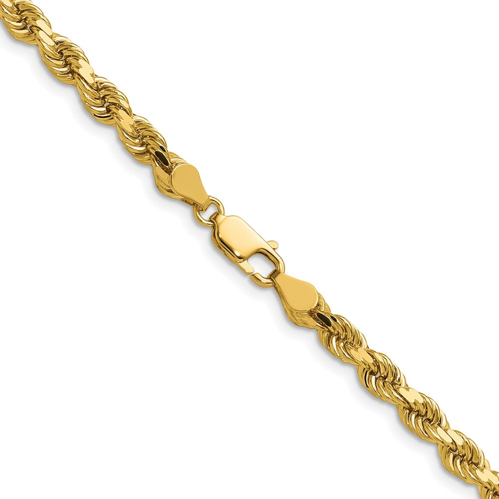 Gold (10K & 14K) Diamond-Cut Rope Chain — 4.5 mm