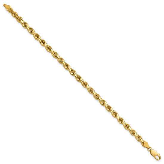 Gold (10K & 14K) Diamond-Cut Rope Chain — 4.5 mm