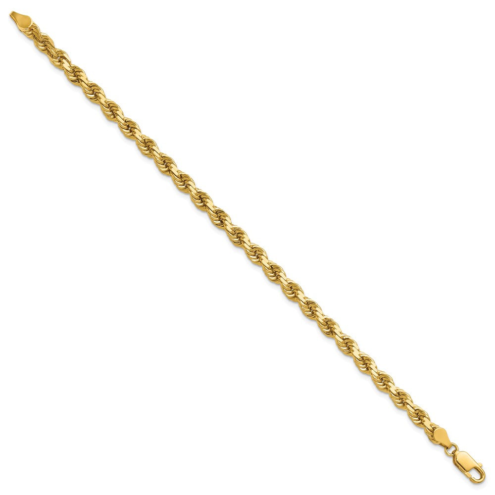 Gold (10K & 14K) Diamond-Cut Rope Chain — 4.5 mm