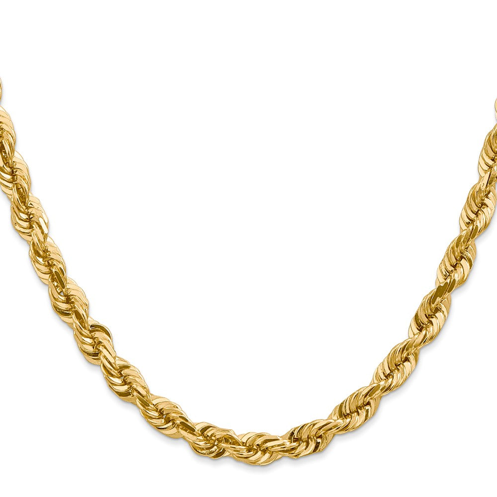 Gold (10K & 14K) Diamond-Cut Rope Chain — 5.5 mm
