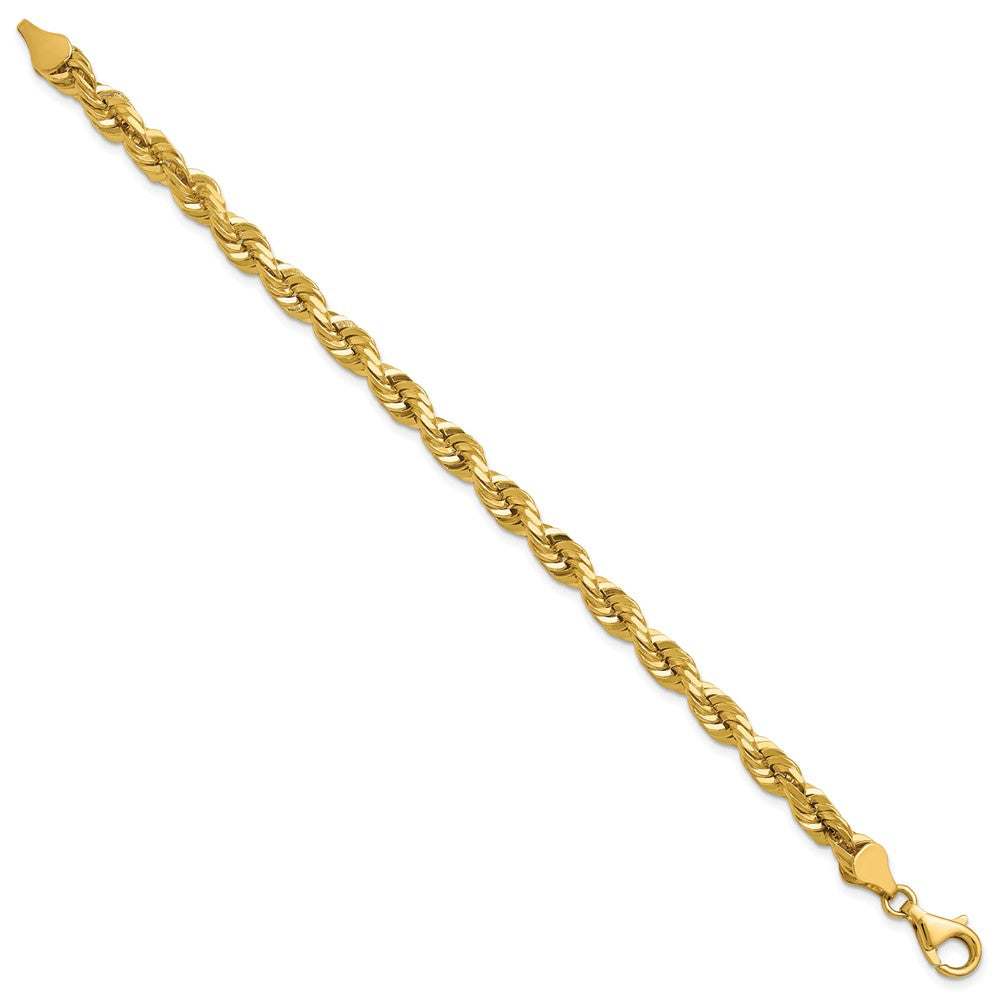 Gold (10K & 14K) Diamond-Cut Rope Chain — 5.5 mm