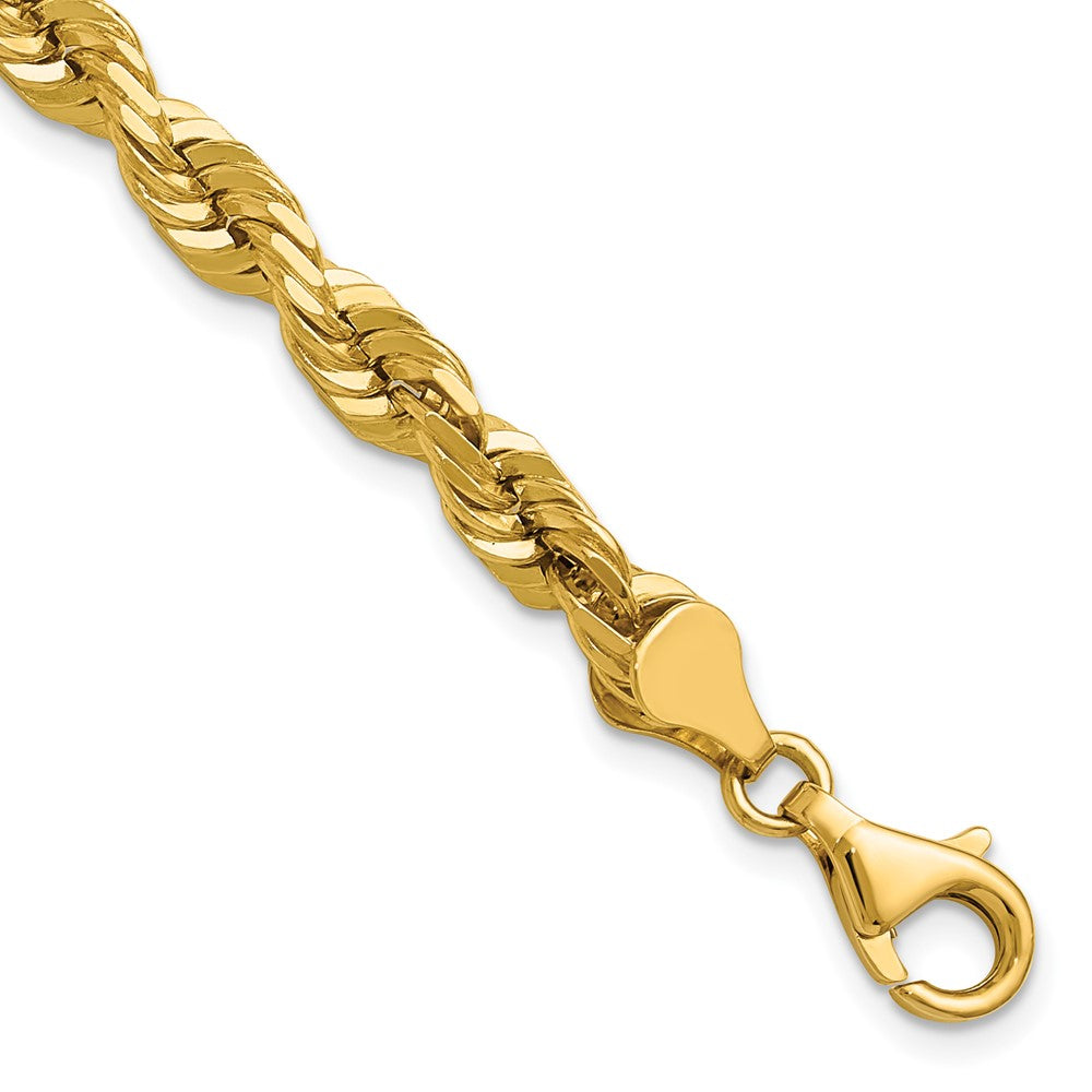 Gold (10K & 14K) Diamond-Cut Rope Chain — 5.5 mm