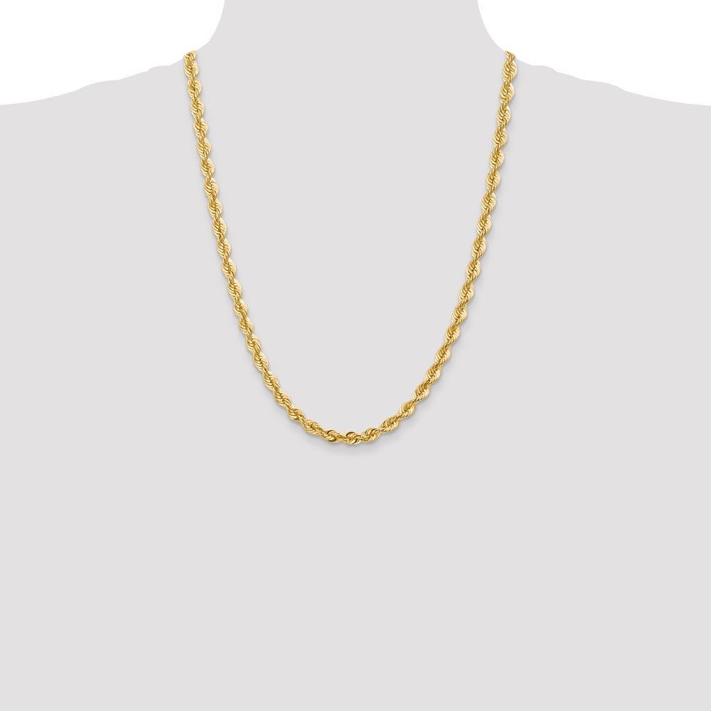 Gold (10K & 14K) Regular Rope Chains — 6 mm