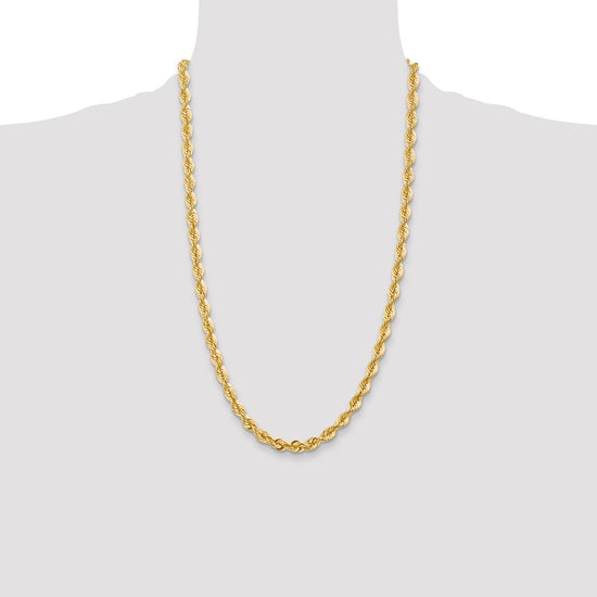 Gold (10K & 14K) Regular Rope Chains — 6 mm