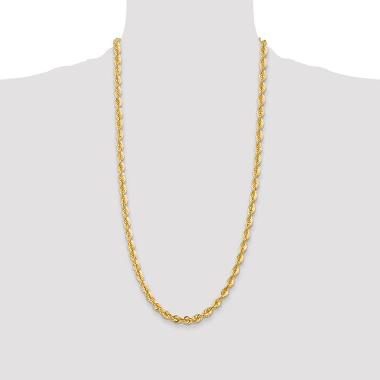 Gold (10K & 14K) Regular Rope Chains — 6 mm