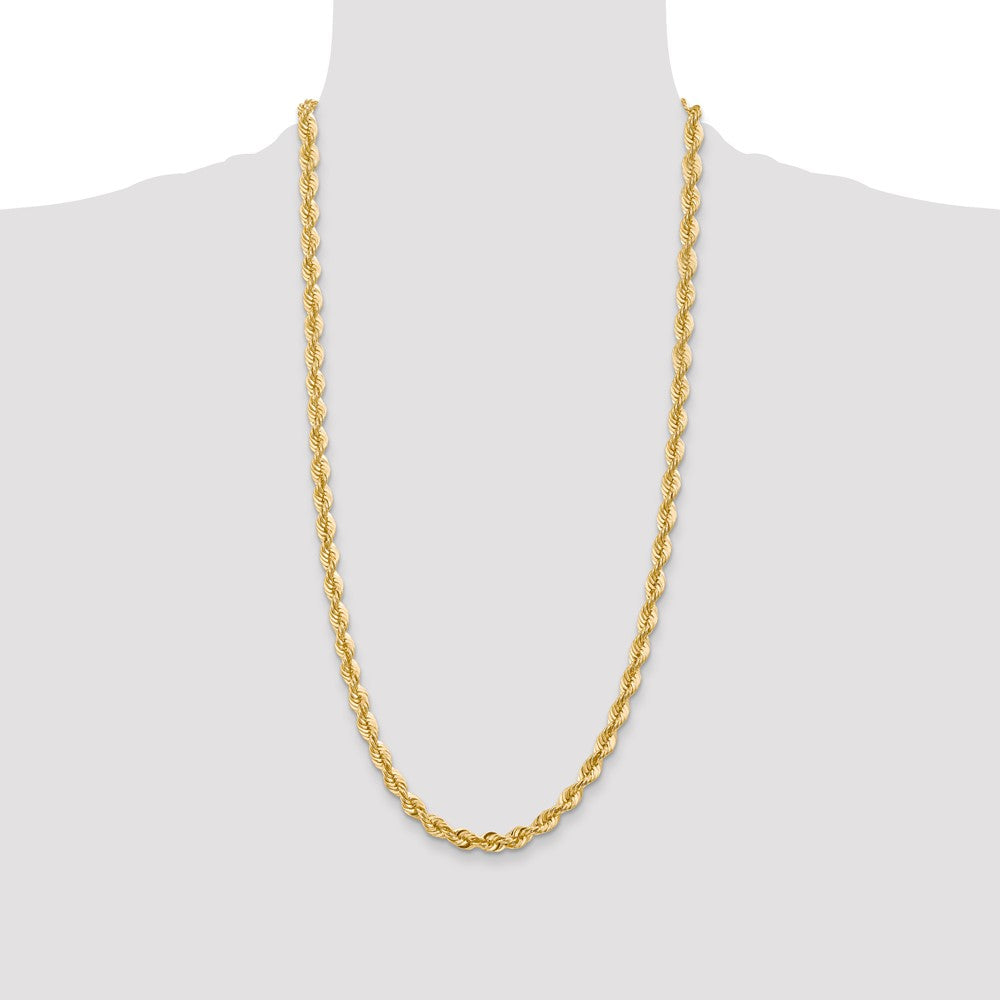 Gold (10K & 14K) Regular Rope Chains — 6 mm