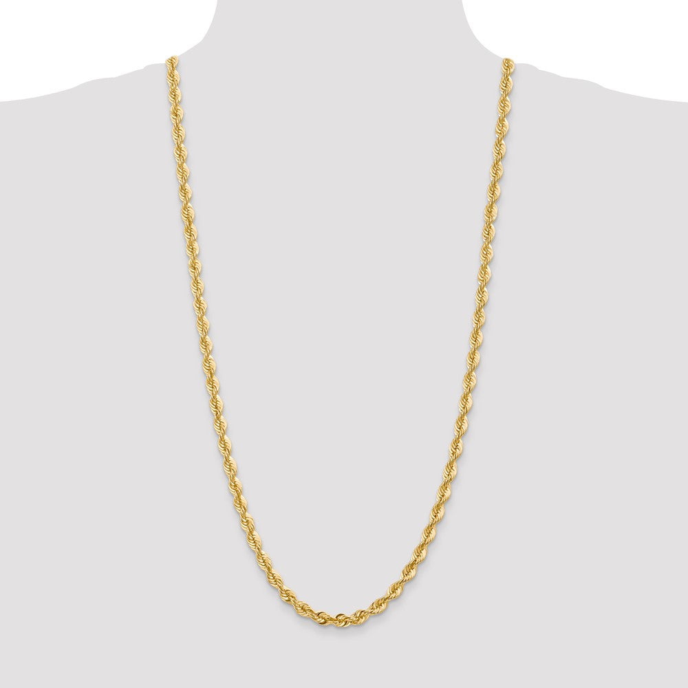 Gold (10K & 14K) Regular Rope Chains — 6 mm