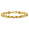Gold (10K & 14K) Diamond-Cut Rope Chain — 6.5 mm