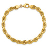Gold (10K & 14K) Diamond-Cut Rope Chain — 6.5 mm