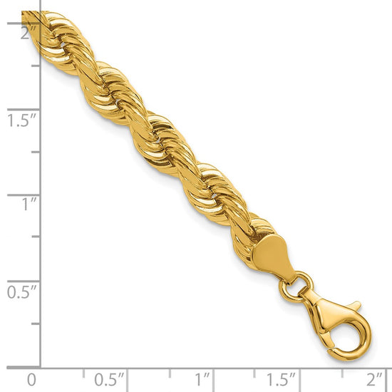 Gold (10K & 14K) Diamond-Cut Rope Chain — 6.5 mm