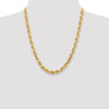 Gold (10K & 14K) Diamond-Cut Rope Chain — 7 mm