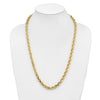 Gold (10K & 14K) Diamond-Cut Rope Chain — 7 mm