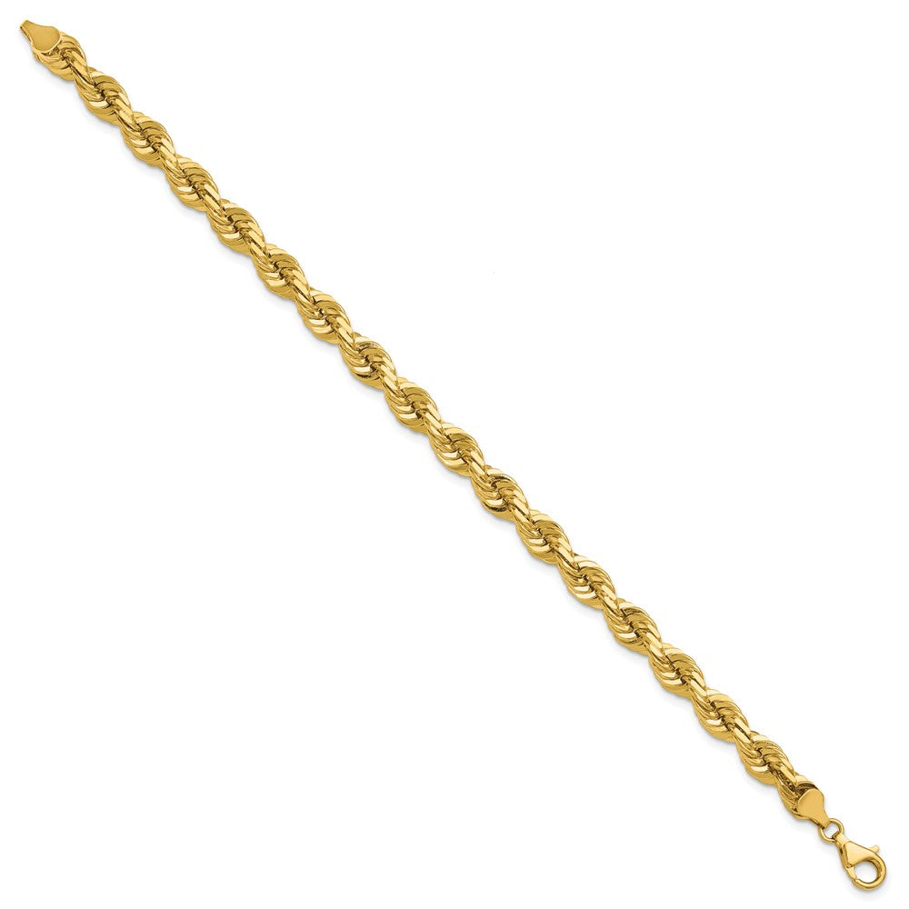 Gold (10K & 14K) Diamond-Cut Rope Chain — 7 mm