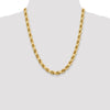 Gold (10K & 14K) Diamond-Cut Rope Chain — 8 mm