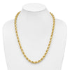 Gold (10K & 14K) Diamond-Cut Rope Chain — 8 mm