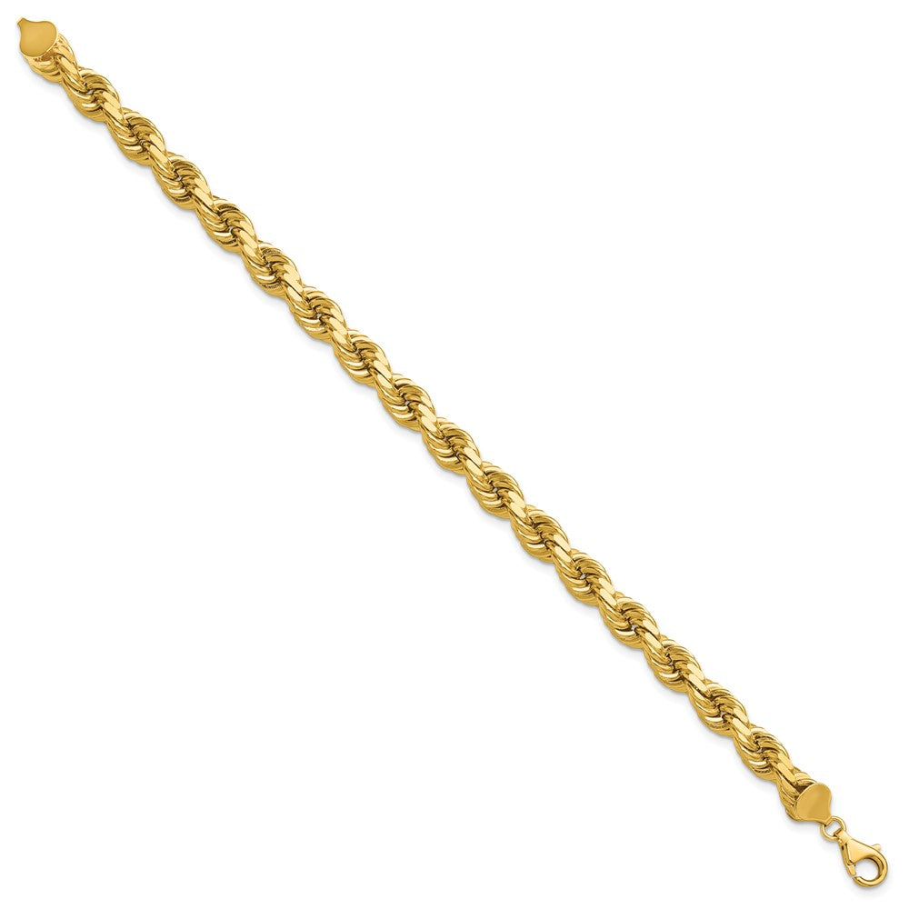 Gold (10K & 14K) Diamond-Cut Rope Chain — 8 mm
