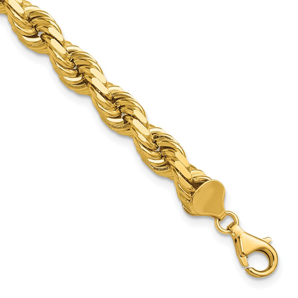Gold (10K & 14K) Diamond-Cut Rope Chain — 8 mm