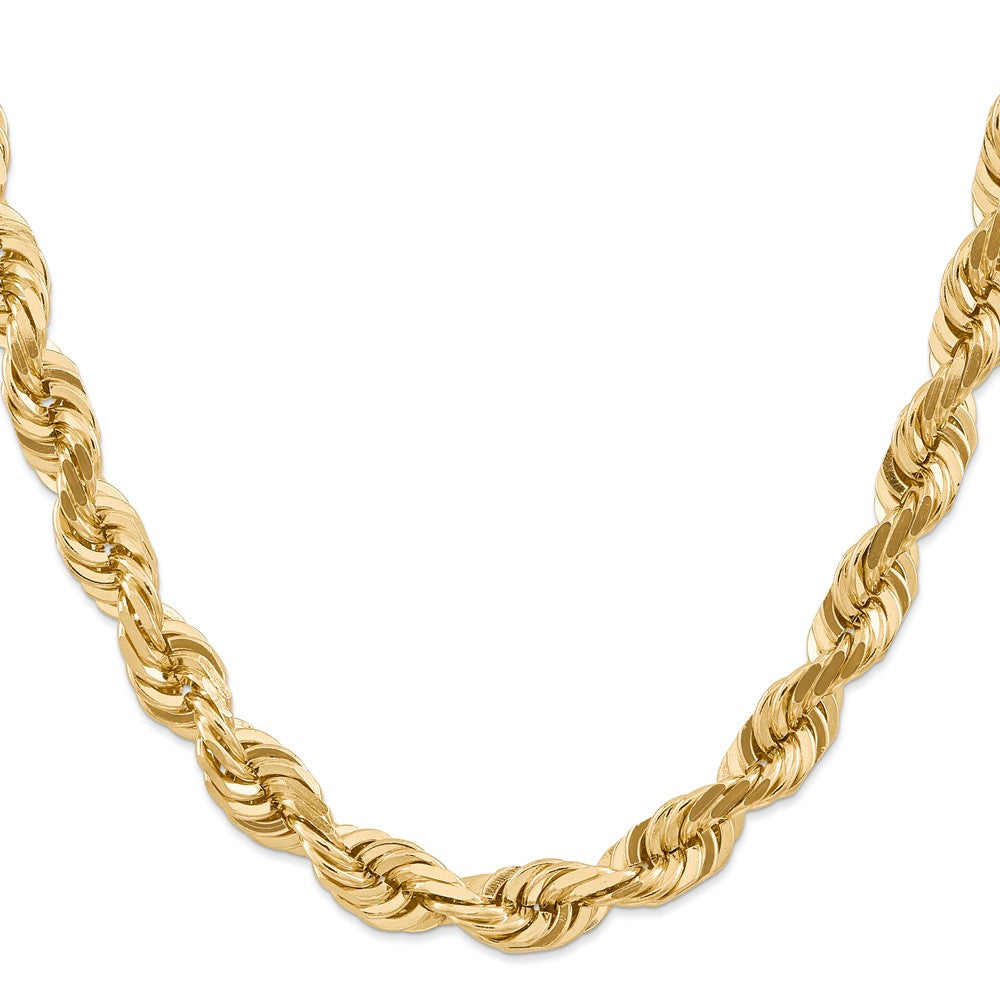 Gold (10K & 14K) Diamond-Cut Rope Chain — 10 mm