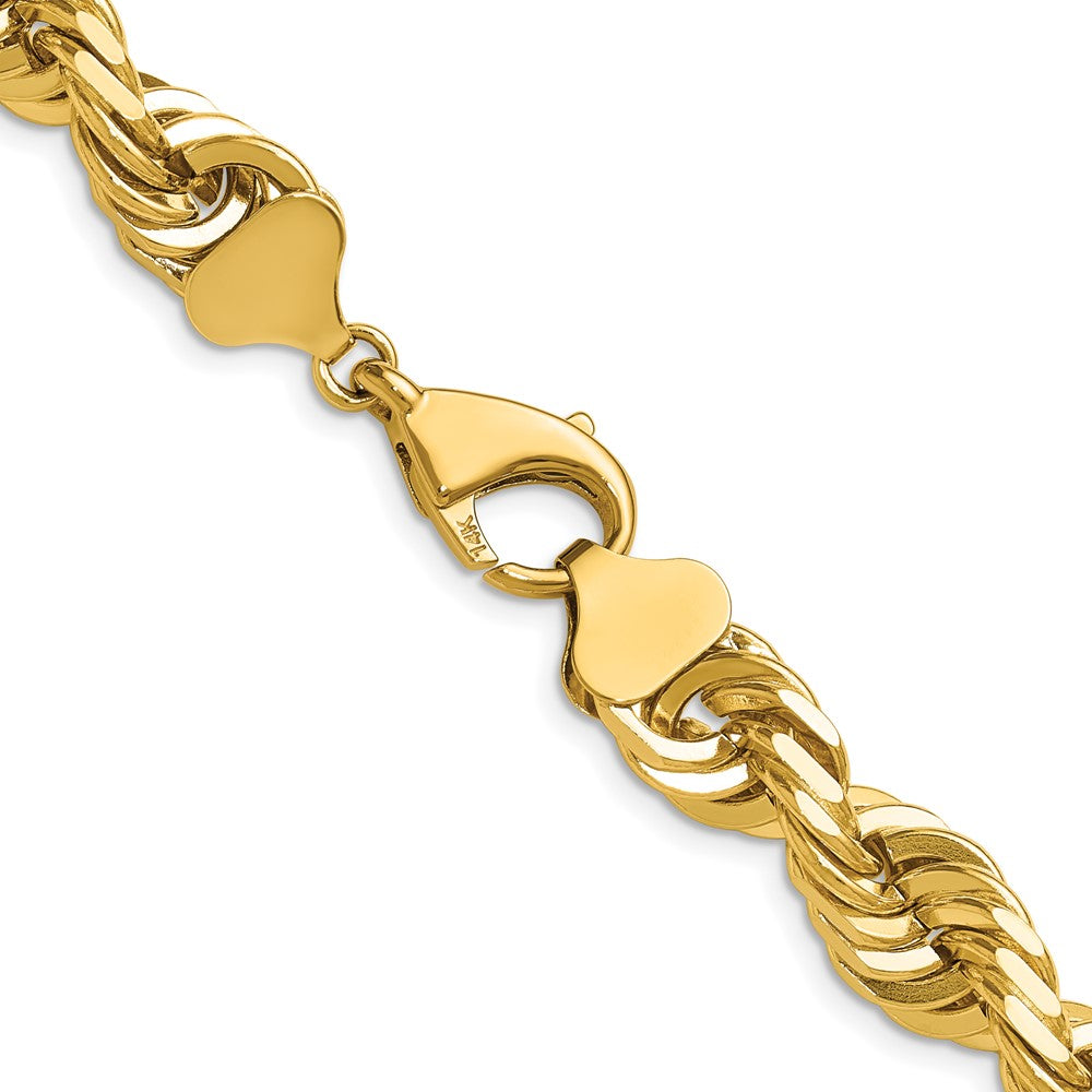 Gold (10K & 14K) Diamond-Cut Rope Chain — 10 mm