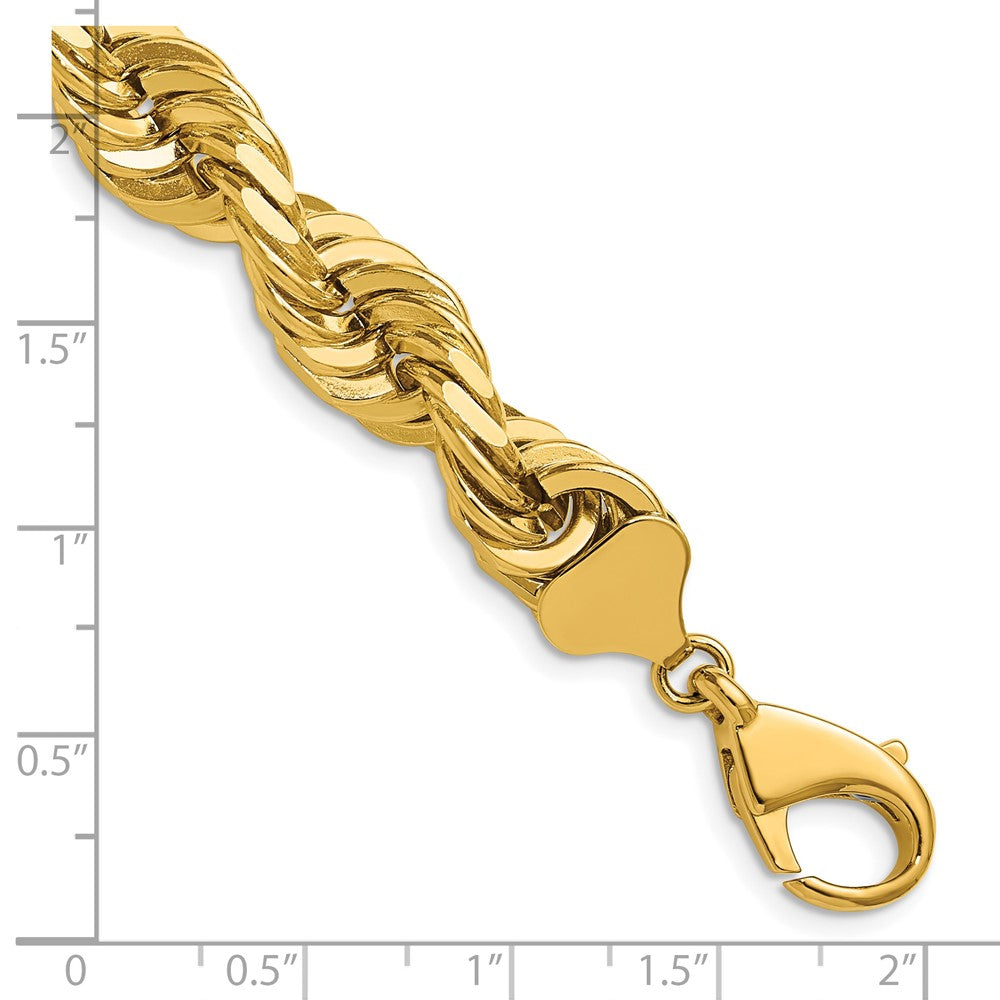 Gold (10K & 14K) Diamond-Cut Rope Chain — 10 mm